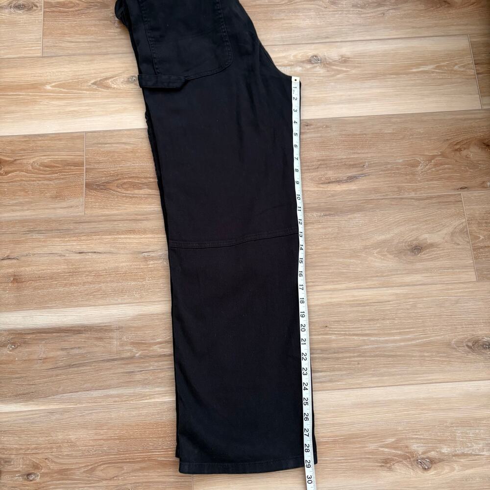 Quince Organic Stretch Cotton Twill Relaxed Overalls L - Picture 7 of 11